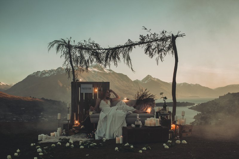 Colour Me Happy Wedding Queenstown stylist at NZ High Country by Dawn Thomson Photography